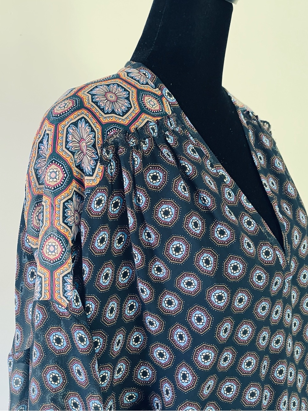 Ramy Brook Printed Davie Silk Mini Dress, Sz. M, NWT - Picture 5 of 13